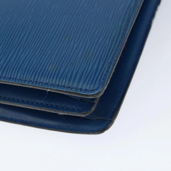 LOUIS VUITTON Epi Capuchin Shoulder Bag Blue M52345 LV Auth 149056 - Picture 4 of 16